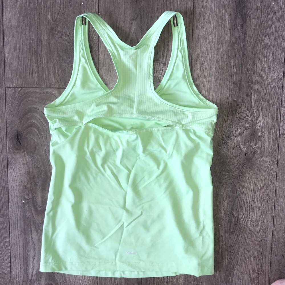 Green Reebok Workout Tank - Picture 4 of 5